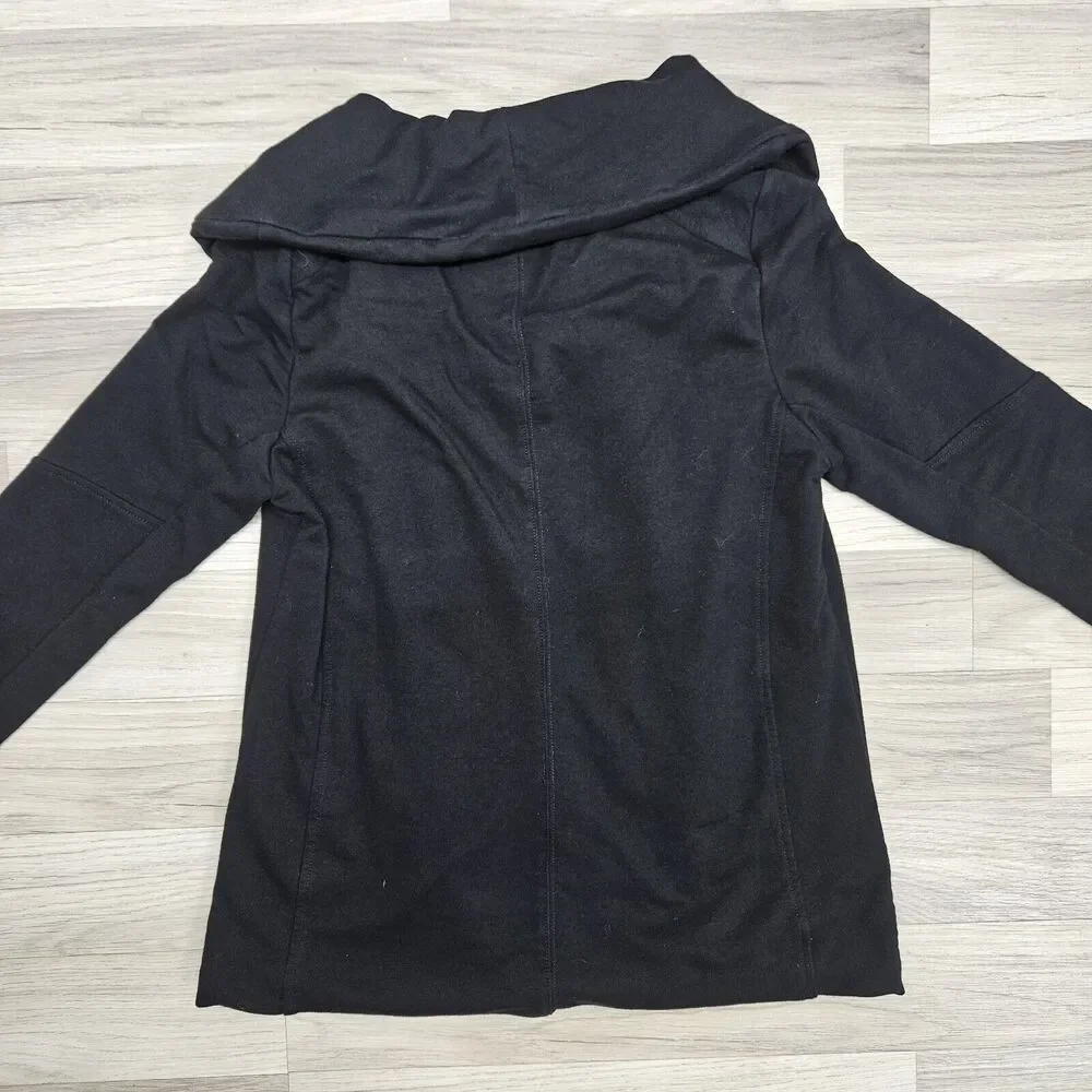 NYDJ Womens Black Zipper Cotton Stretch Jacket Small